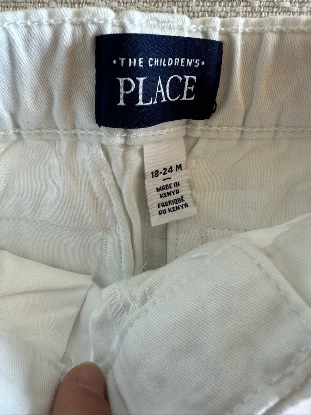 The Children's Place Toddler Cream & Gray Chino Pants - 2-Pack